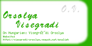 orsolya visegradi business card